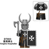 DT8901  medieval series Crusader Teutonic Hospital Heavily Armored Knight Minifigures