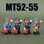 MT52-55 World War II Army Mountain Hunter Corporal, Medic Soldier Minifigures