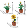 (Gobricks version) 340pcs MOC Small potted tropical plants