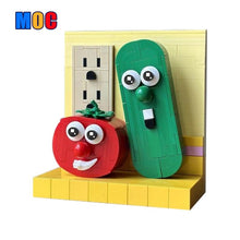 (Gobricks version) 320pcs MOC-222266 VeggieTales Bob & Larry