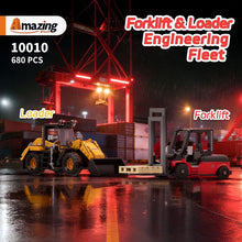 680PCS Amazing 10010 Forklift & Loader Set