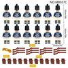 8037A 8037B 8037C Medieval European Soldier Minifigures