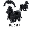 DL006 DL007 Medieval Series Heavy Armored Warhorse Mounts