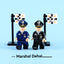 MTUV025-1 025-2 World War II Military Soldiers, Navy Marshals Minifigures