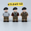 HTL040-42 World War II Britain Field Marshal Montgomery Minifigures