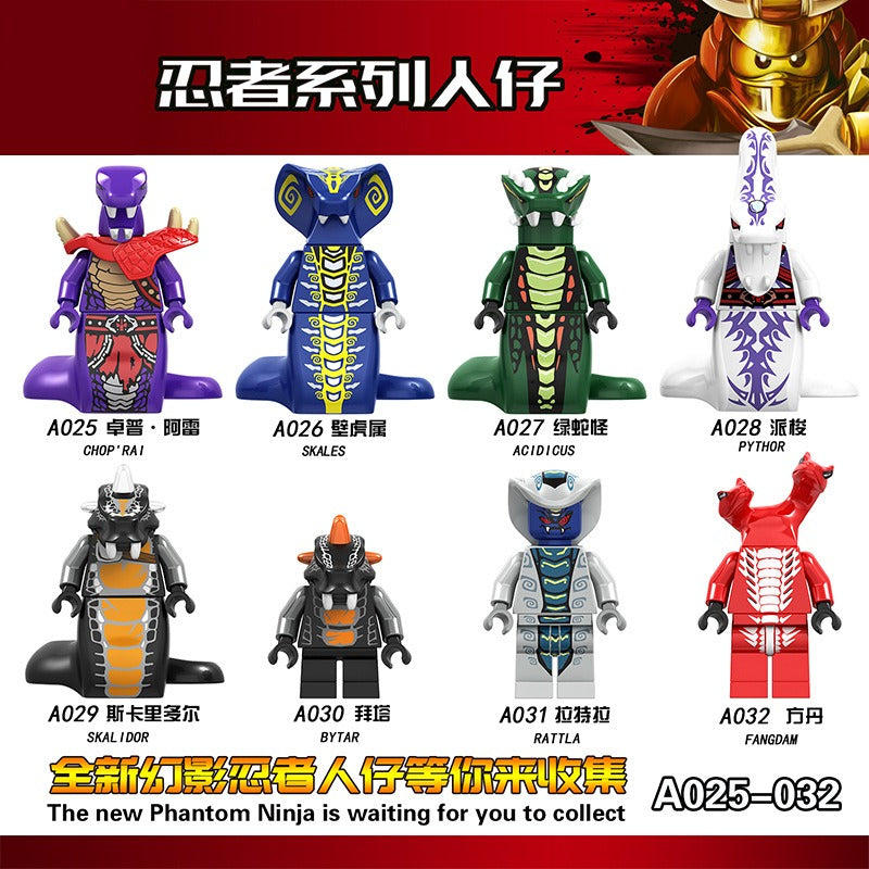 A❥︎ A025-032 Ninja Series Minifigures – Joy Bricks
