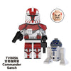 TV6108 Star Wars Series Fox Gamble Commander Clone Minifigures