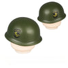 WWII US Army Officer Soldier Minifigure Helmet Weapon 5PCS