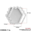 PJ1001-1008 hexagonal honeycomb building block display stand Minifigures