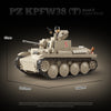 730 pcs QUANGUAN 100285 PZ KPFW38(T) Ausf.F Light Tank