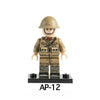 AP11-14 World War II war correspondents and soldiers minifigures