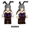 RX6401 RX6402 RX8001-8006 Rascal Does Not Dream series Minifigures