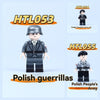 HTL053-055 World War II Polish partisans Minifigures