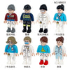M8001 M8039 M8074 M8115 Professional Doctor Minifigures