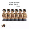 World War II Military Navy Russian Soviet British tank Corps sticker Minifigures