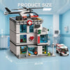 2876pcs 86199B Large General Hospital [Includes Ambulance & Helicopter]