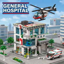 2876pcs 86199B Large General Hospital [Includes Ambulance & Helicopter]