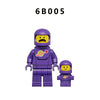 6B003-6B010 Colorful astronaut Minifigures