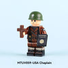 MTUV058-062 World War II Chaplain soldier Minifigures