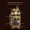 1091pcs HUIYOYOYI H1026 Vintage Steam Coffee Machine [Includes Rechargeable Battery Box & LED Light Strip]