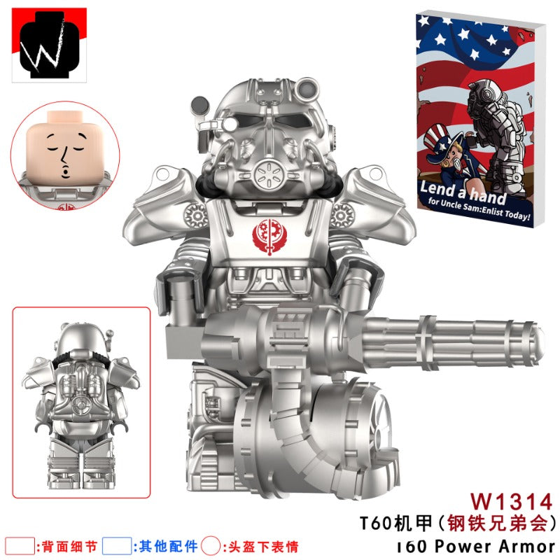 W1314-1322 Fallout: Power Armor series Minifigures – Joy Bricks