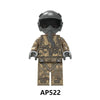 AP522-523 Air Force pilots German and American troops Minifigures