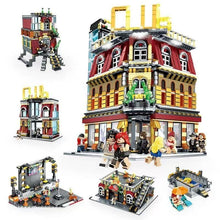 2488pcs SEMBO 6991  5-IN-1 Streetview Series Club Building Blocks With LED LIGHT