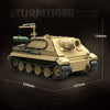 1394pcs QUANGUAN 100314 STURMTIGER German 38cm Assault Mortar