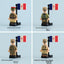 MTUV134-MTUV137 French De Gaulle UV Soldier Minifigures