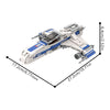 (Gobricks version) 589pcs MOC-220289 E WING - Minifigure Scale