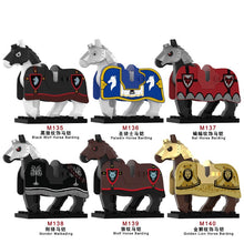 M135-140 Medieval Castle Series War Horse Mounts Minifigures