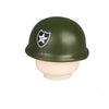 WWII US Army Officer Soldier Minifigure Helmet Weapon 5PCS