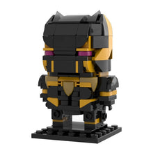 (Gobricks version) 207pcs MOC-208410 Marvel Rivals - Black Panther Brickheadz