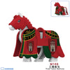 M163-170 Medieval knight's warhorse minifigures