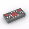 PARTS 3069 1x2 Smooth Printed Dashboard with Speedometer 5PCS