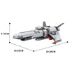 (Gobricks version) 438 pcs MOC-127820 Caprican Viper (Battlestar Galactica)