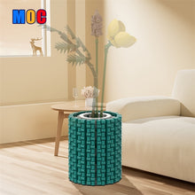 (Gobricks version) 825PCS MOC-182078 Small and Round Turquoise Flower Vase
