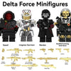 YZ00140C-00148C Delta Operation (with golden weapon film) Military Special Forces Minifigures