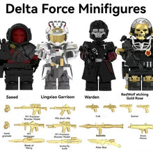 YZ00140C-00148C Delta Operation (with golden weapon film) Military Special Forces Minifigures