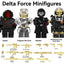 YZ00140C-00148C Delta Operation (with golden weapon film) Military Special Forces Minifigures