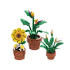 (Gobricks version) 340pcs MOC Small potted tropical plants