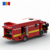 994PCS MOC-96322 London Fire Brigade LFB - Command Unit (Mercedes-Benz Atego)