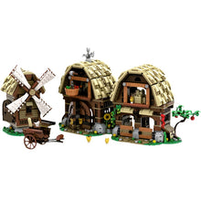 (Gobricks version) 1724pcs MOC-162111 3739 Mill Village Raid Remake - Medieval Castle