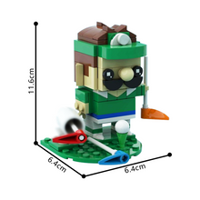 (Gobricks version) 129pcs MOC-216719 Luigi (Mario Golf Editon)