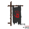 PJ036-039 Medieval series orc flag Minifigures