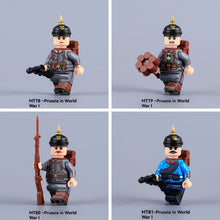 MT78-MT81 World War I German Prussian soldier Minifigures