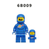 6B003-6B010 Colorful astronaut Minifigures