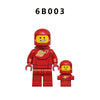 6B003-6B010 Colorful astronaut Minifigures