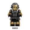 GG015 Military Series Red Wolf Minifigures Triangle Special Forces SWAT Team