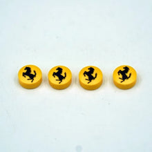 4pcs 98138 1x1 round glossy panel Ferrari McLaren Lamborghini printed car logo